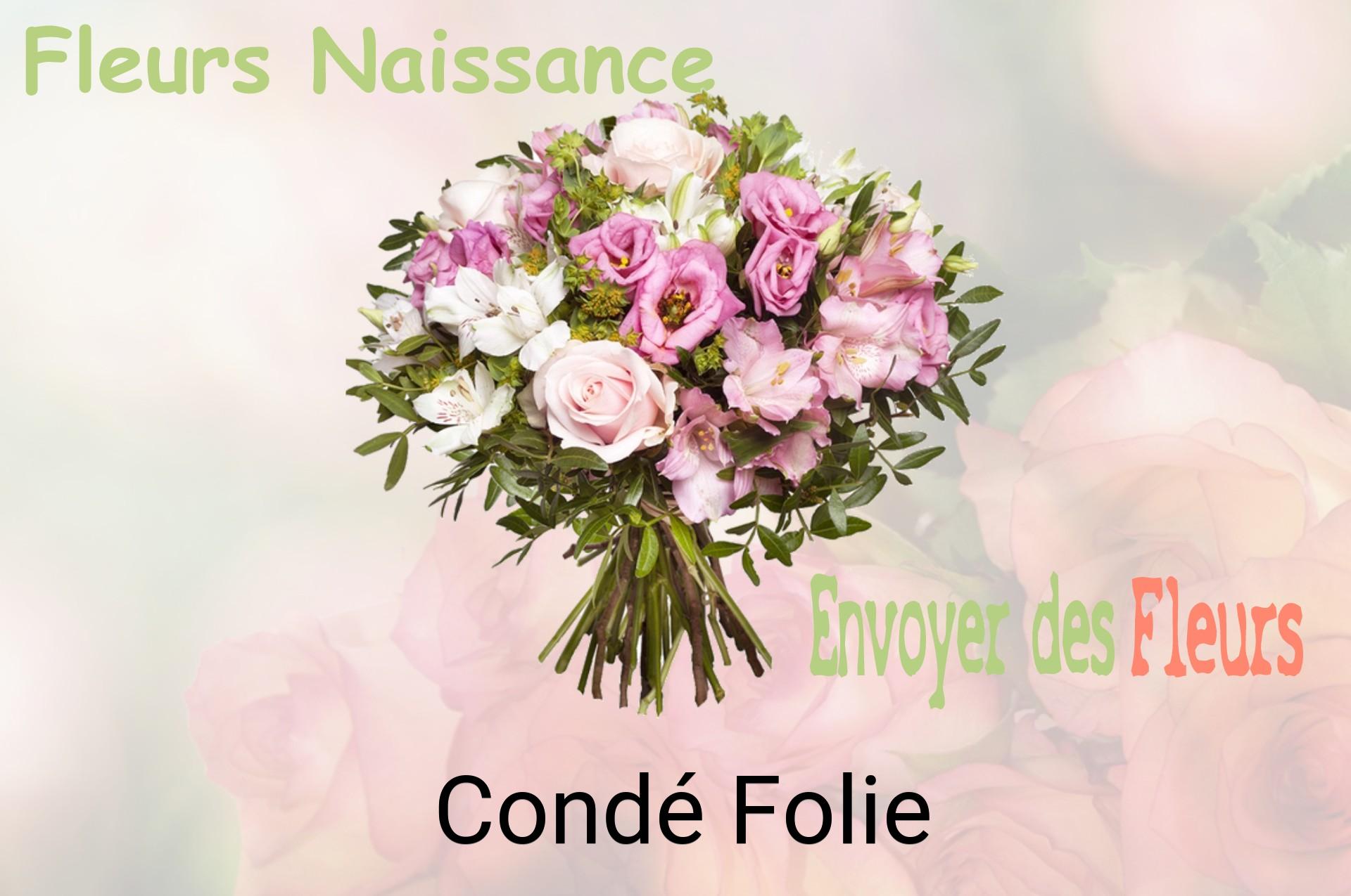 Bouquet de fleurs de naissance livré à Condé-Folie